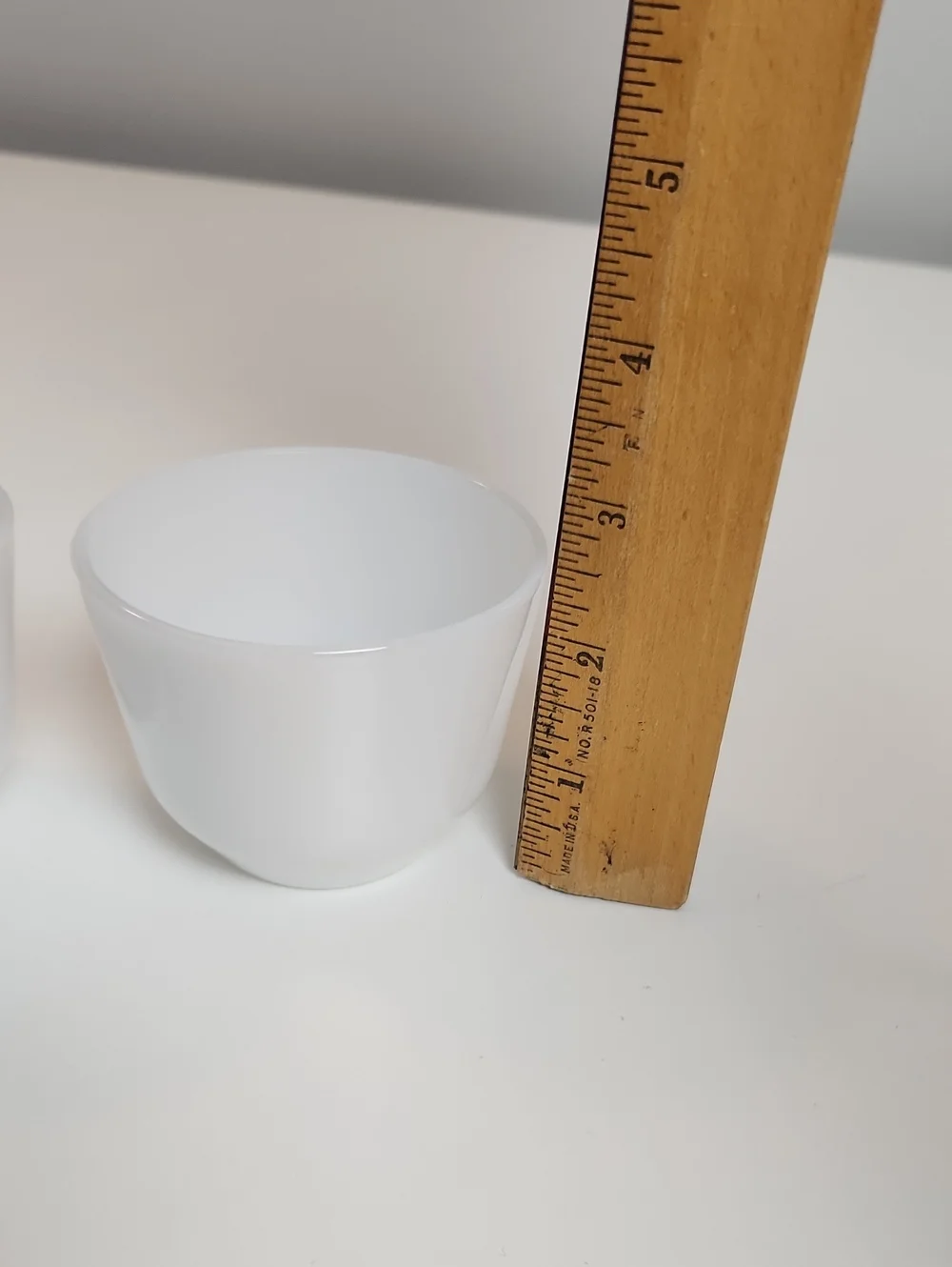 Vintage Federal Glass Milk Glass Mixing Bowl Set